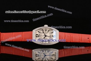 Franck Muller TriFRM167 Art Deco White Dial Steel Watch