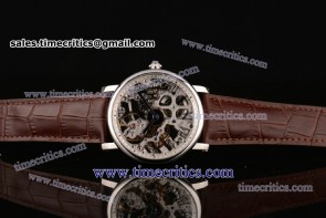 Cartier TriCAR29004 Rotonde De Skeleton Dial Steel Watch