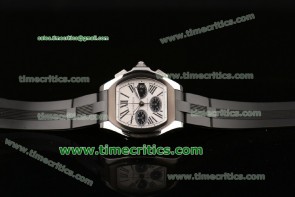 Cartier TriCAR8001 Roadster White Dial Steel Watch 1:1 Original