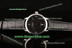 Glashutte TriGTT8037 Senator Sixties Black Dial Steel Watch