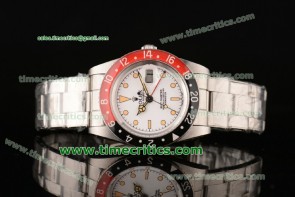 Rolex TriROL8014 GMT-Master Vintage White Dial Steel Watch