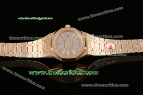 Audemars Piguet TriAP89021 Royal Oak Gray Grid Dial Yellow Gold Watch (BP)