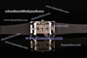 Patek Philippe Twenty-4 4914G MOP Dial Black Leather Strap Steel Watch