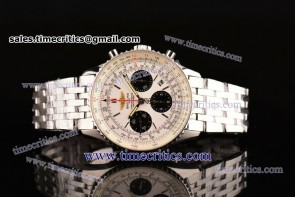 Breitling TriBRL66028 Navitimer White Dial Steel Watch 1:1 Original (Z)