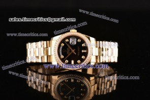 Rolex TriROX88019 Day-Date White Dial Yellow Gold Watch