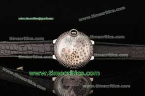 Cartier TriCAR89003 Ballon Bleu de Cartier Large Panther MOP Dial Steel Watch