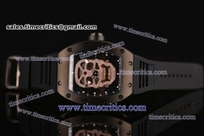 Richard Mille TriRM89008 RM 52-01 Diamonds Skull Dial PVD Watch