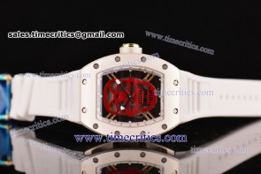 Richard Mille TriRM89010 RM 52-01 Red Skull Dial Yellow Gold Watch 