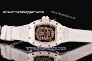 Richard Mille TriRM89011 RM 52-01 Diamonds Skull Dial Rose Gold Watch 