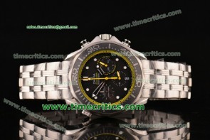 Omega TriOGA89008 Seamaster Diver 300 M Black Dial Steel Watch