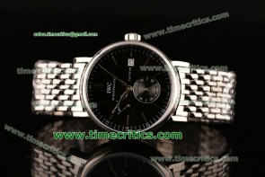 IWC Portofino Eight Days IW510102 Black Dial Full Steel Watch