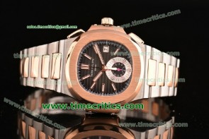 Patek Philippe Nautilus Chrono 5980 Chocolate Dial Steel & Rose Gold Watch (BP) 1:1 Original