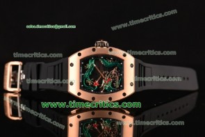 Richard Mille Tri89019 Tourbillon RM 057 Dragon Green Dragon Dial Rose Gold Watch 1:1 Original