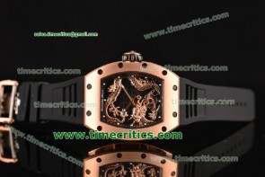Richard Mille Tri89020 Tourbillon RM 057 Dragon Rose Gold Dragon Dial Rose Gold Watch 1:1 Original