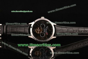 Jaeger-LECoultre TriJL89015 Master Black Dial Steel Watch
