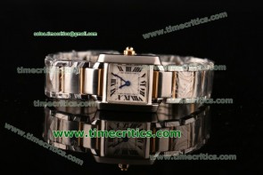 Cartier TriCAR99009 Tank Francaise Silver Dial Two Tone Watch