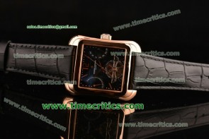 Vacheron Constantin TriVC99023 Malte Black Dial Rose Gold Watch