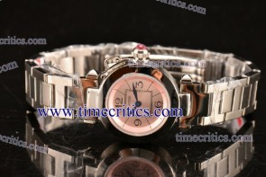 Cartier TriCAR99014 Pasha Pink Dial Steel Watch