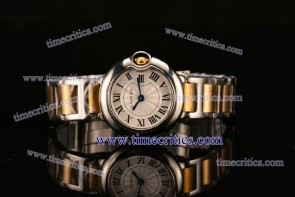 Cartier TriCAR99039 Ballon Bleu De Silver Dial Two Tone Watch