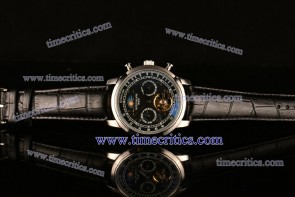 Patek Philippe TriPP88011 Grand Complication Calendar Moon Phases Black Dial Steel Watch