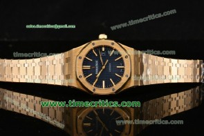 Audemars Piguet TriAP99020 Royal Oak 41 Blue Grid Dial Yellow Gold Watch 1:1 Original