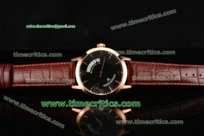 Jaeger-LECoultre TriJL99027 Master Black Dial Rose Gold Watch