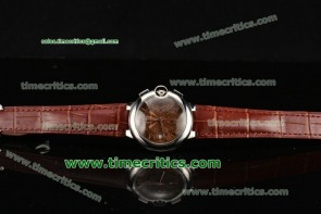 Cartier TriCAR99040 Ballon Bleu De Medium Chrono Brown Dial Steel Watch