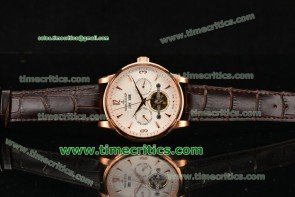 Jaeger-LECoultre TriJL89010 Master White Dial Rose Gold Watch