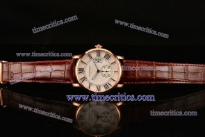 Cartier TriCAR89010 Rotonde De White Dial Rose Gold Watch