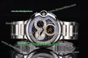 Cartier TriCAR89022 Ballon Bleu De Large Skeleton Dial Steel Watch