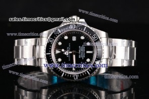 Rolex TriROX89037 Sea-Dweller Black Dial White Markers Full Steel Watch