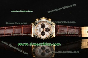 Rolex 116518wabr Daytona II White Dial Ceramic Bezel Yellow Gold Watch