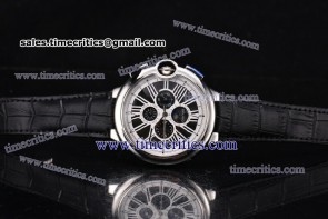 Cartier TriCAR89036 Ballon Bleu De 45mmBlack Dial Steel Watch