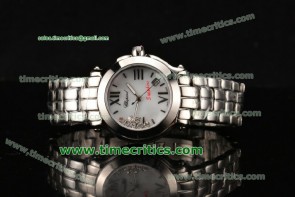 Chopard TriCHOP99005 Happy Sport White MOP Dial Full Steel Watch
