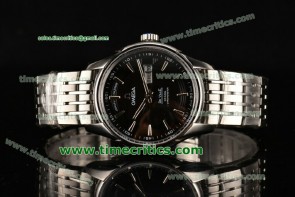 Omega TriOGA89036 De Ville Hour Vision Co-Axial Annual Calendar Black Dial Full Steel Watch 1:1 Original