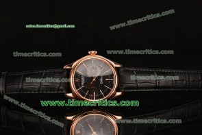 Rolex TriROX89073 Cellini Date Black Dial Rose Gold Watch (2014 New)