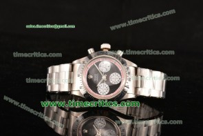 Rolex TriROX89074 Daytona Vintage Chrono Black Dial Steel Watch