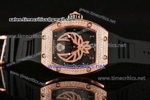 Richard Mille TriRM99032 RM025-01 Black Dial Rose Gold/Diamonds Watch