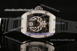 Richard Mille TriRM99033 RM025-01 Black Dial Steel/Diamonds Watch