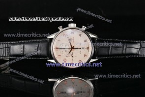 Tag Heuer TriTAG89025 Carrera Callbre 1887 Chrono White Dial Steel Watch