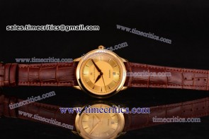 Maurice Lacroix TriML013 Les Classiques Date Automatique Yellow Dial Yellow Gold Watch