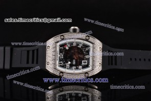 Richard Mille RM010 Skeleton Dial White Inner Bezel Steel/Diamond Watch