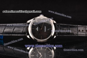 Omega TriOGA89043 De Ville Tresor Master Co-Axial Black Textured Dial Steel Watch