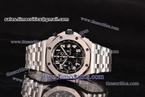 Audemars Piguet TriAP89075 Royal Oak Offshore Black Themes Chrono Black Dial Full Steel Watch 