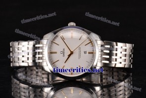 Omega TriOGA89050 De Ville Tresor Master Co-Axial White Dial Steel Watch