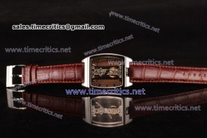 Corum TriCM89026 Golden Bridge Brown Dial Steel Watch