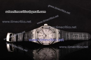 Audemars Piguet TriAP89096 Royal Oak 41mm White Dial Steel/Diamonds Watch (EF)