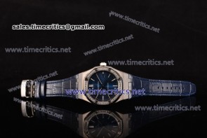 Audemars Piguet TriAP89097 Royal Oak 41mm Blue Dial Diamonds Bezel Steel Watch (EF)