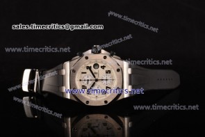 Audemars Piguet TriAP89102 Royal Oak Offshore SAFARI Chrono White Dial Steel Watch