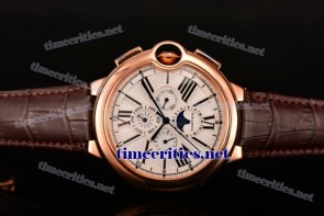 Cartier TriCAR89053 Ballon Bleu De Large  White Dial Rose Gold Watch